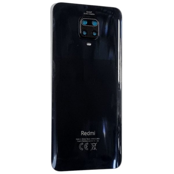 Задня кришка для Xiaomi Redmi Note 9 Pro (зі склом камери) Black