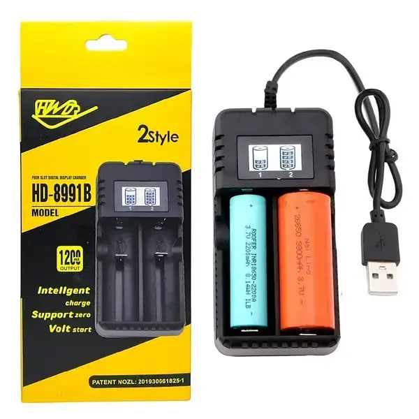 Зарядний пристрій HD-8991B РК екран, 2x10440/14500/16340/17355/17500/17670/18350/18490/18650/22650