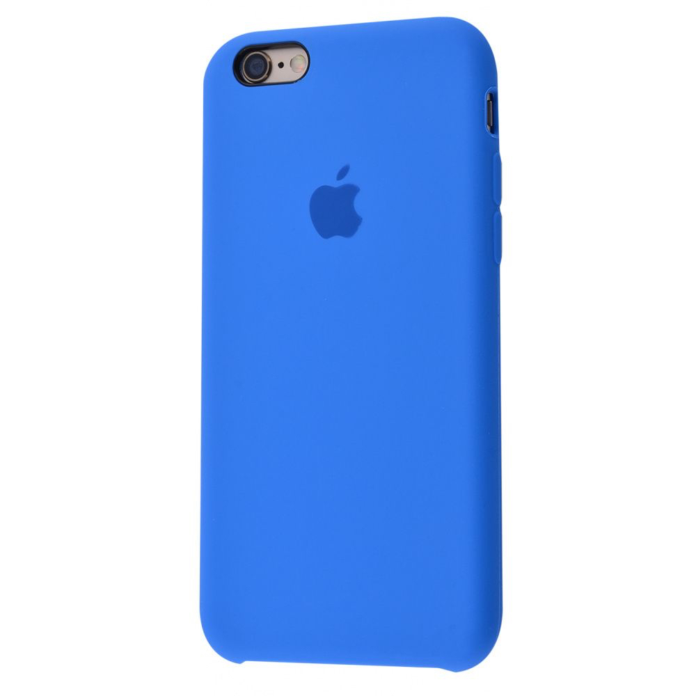 Накладка (з мікрофіброю) Soft Touch для iPhone 6 Plus- сіро-блакитний